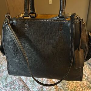 Coach Black Leather Satchel